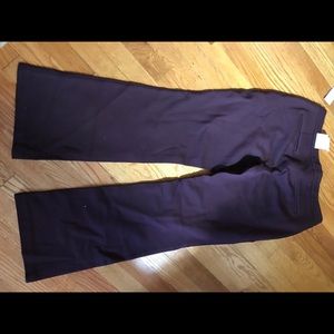 Coldwater Creek Burgundy Ponte Flare Leg Pant 10P